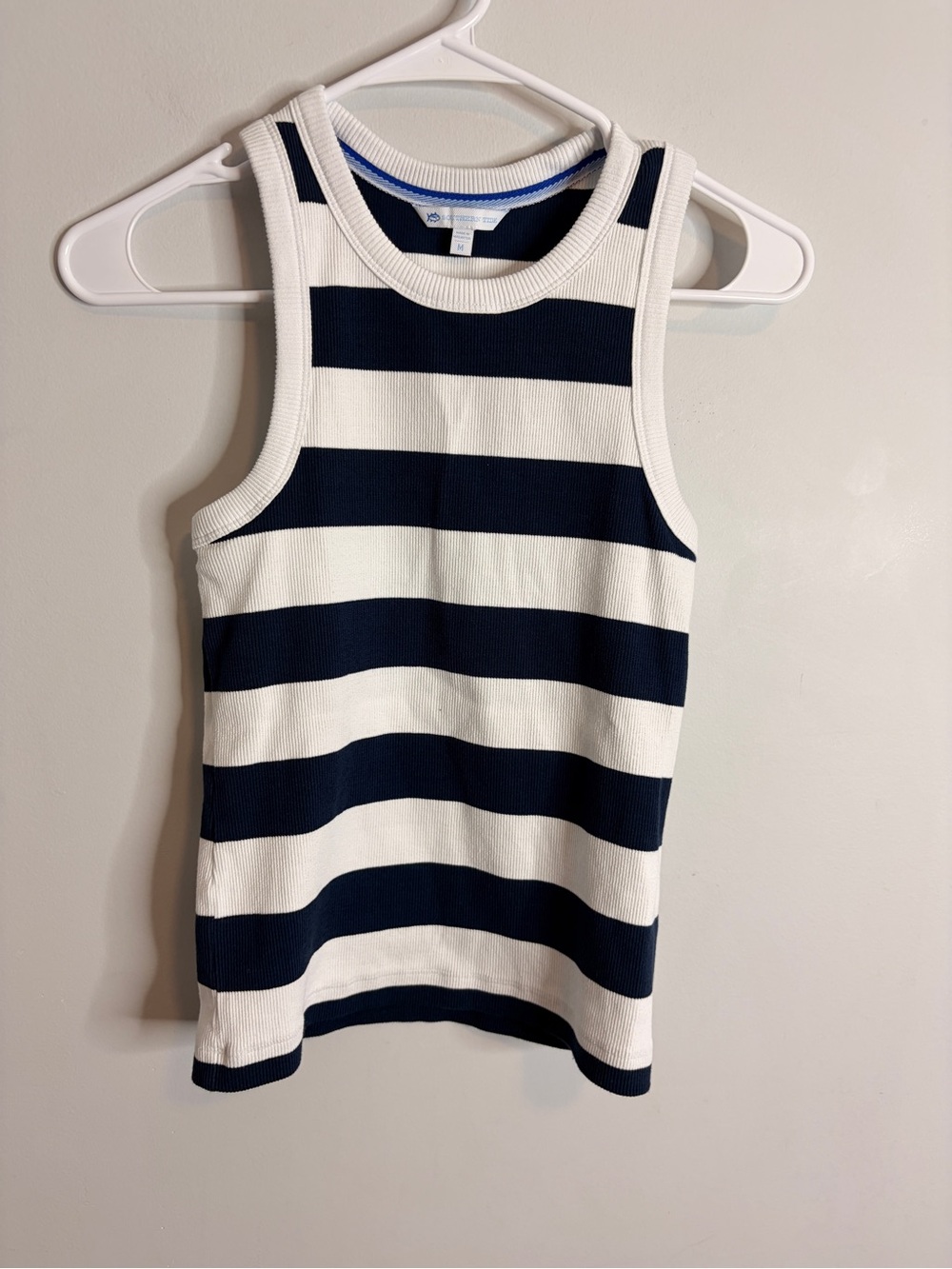 Southern Tide Striped Tank Top Navy & White Medium Crewneck